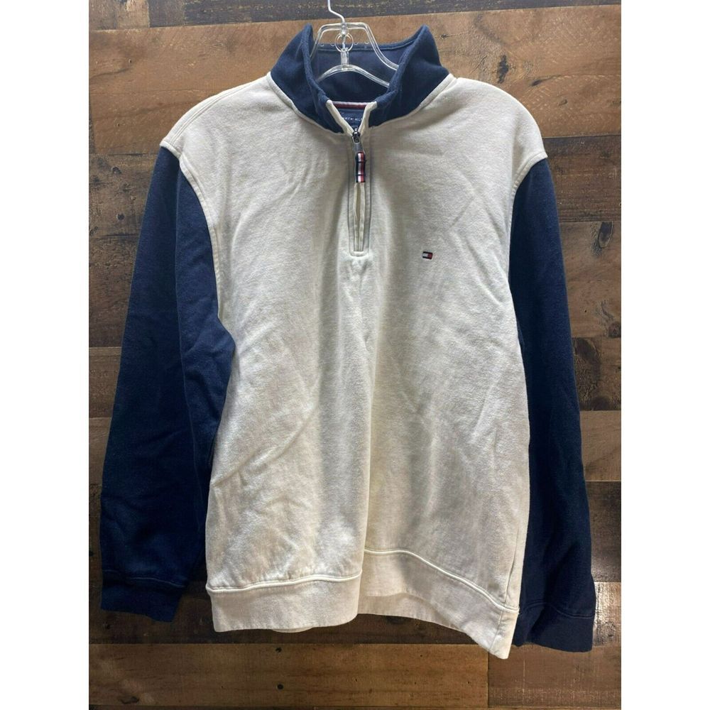 Tommy Hilfiger Men's Quarter Zip Sweater Size Large